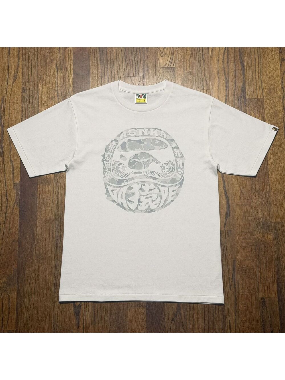 Bape (Harajuku Exclusive) Daruma Tee White • M
